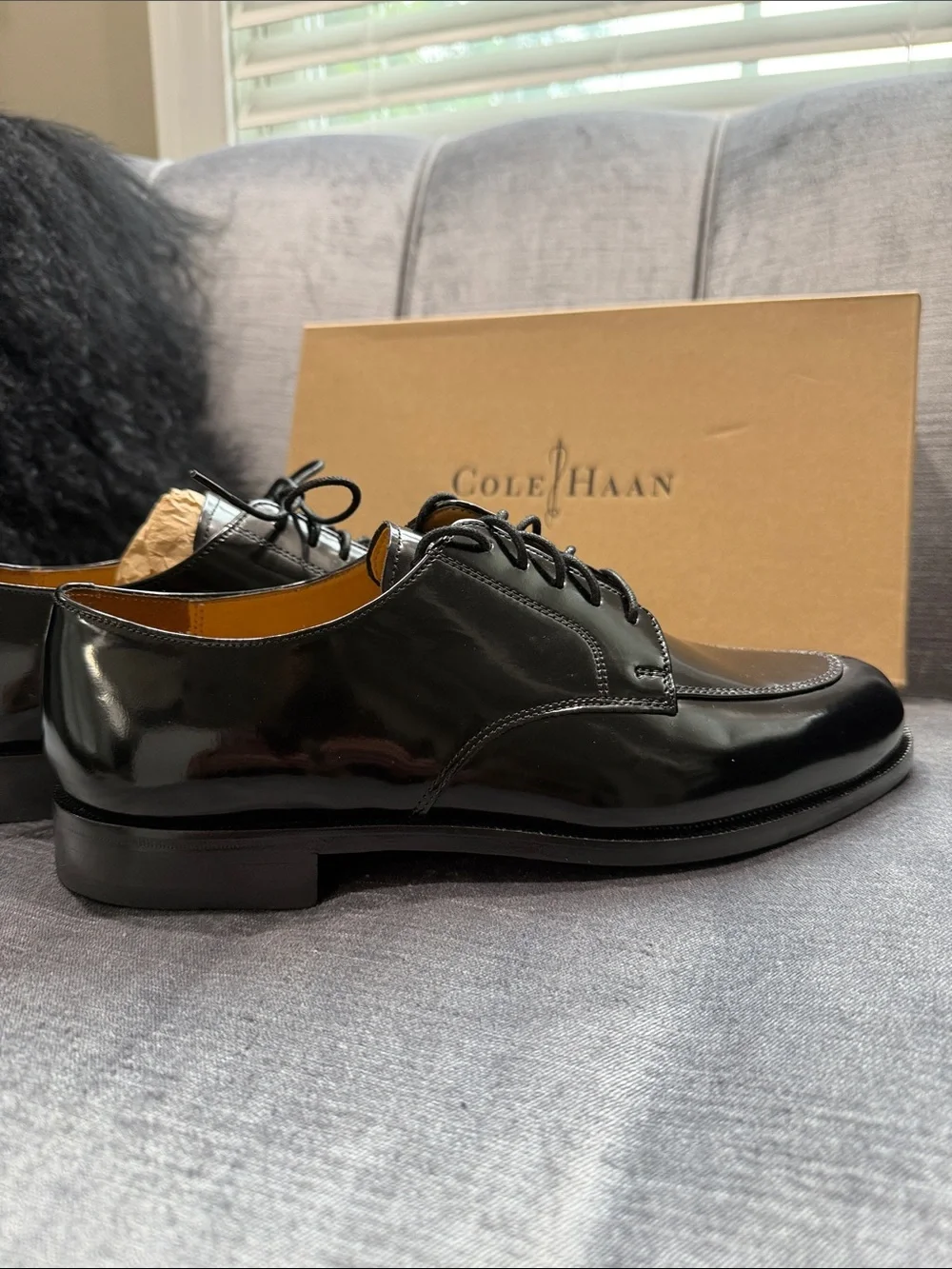 Cole Haan polished black